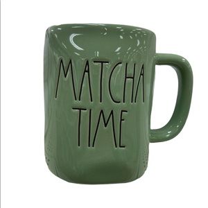Rae Dunn MATCHA TIME Mug green mint LL Magenta